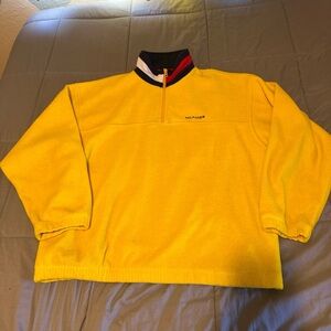Tommy Hilfiger Bright Yellow Zip-Up Sweater